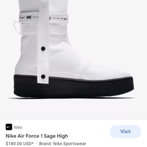 NWOT Nike air force 1 sage white size 9.5